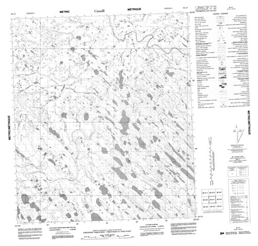 No Title Topographic Paper Map 096A07 at 1:50,000 scale