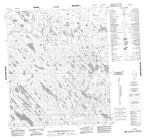 No Title Topographic Paper Map 096A08 at 1:50,000 scale