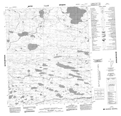 No Title Topographic Paper Map 096A09 at 1:50,000 scale