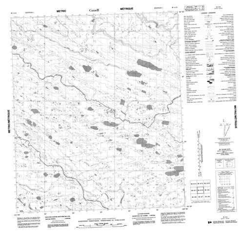 No Title Topographic Paper Map 096A10 at 1:50,000 scale