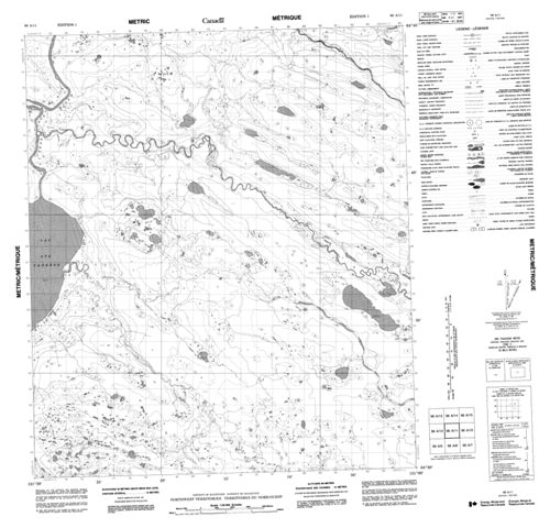 No Title Topographic Paper Map 096A11 at 1:50,000 scale