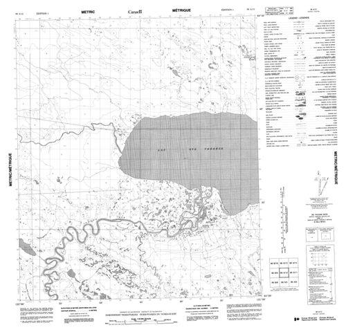 No Title Topographic Paper Map 096A12 at 1:50,000 scale