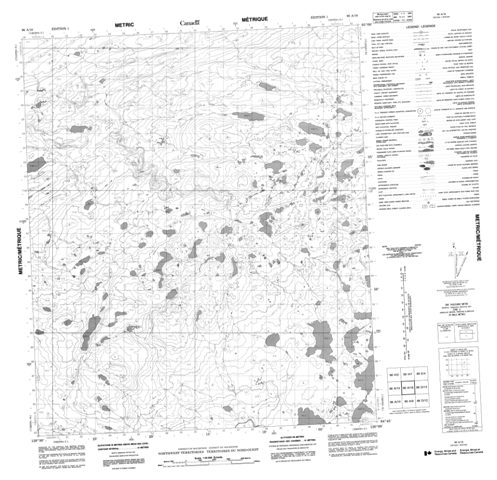No Title Topographic Paper Map 096A16 at 1:50,000 scale