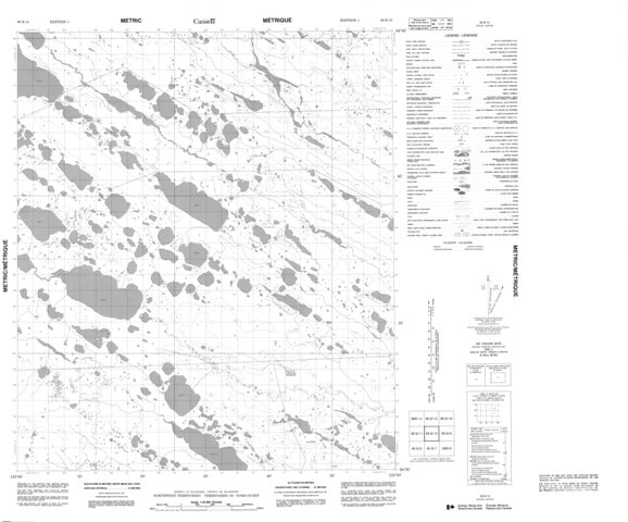 No Title Topographic Paper Map 096B10 at 1:50,000 scale
