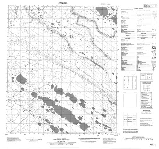 No Title Topographic Paper Map 096B12 at 1:50,000 scale