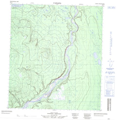 No Title Topographic Paper Map 096C02 at 1:50,000 scale