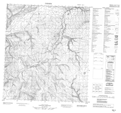 No Title Topographic Paper Map 096C03 at 1:50,000 scale