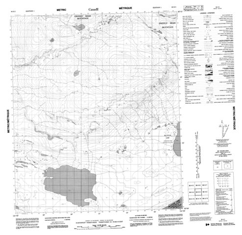 No Title Topographic Paper Map 096H03 at 1:50,000 scale