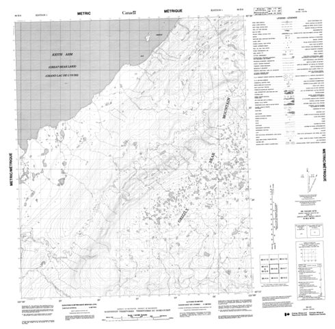 No Title Topographic Paper Map 096H06 at 1:50,000 scale