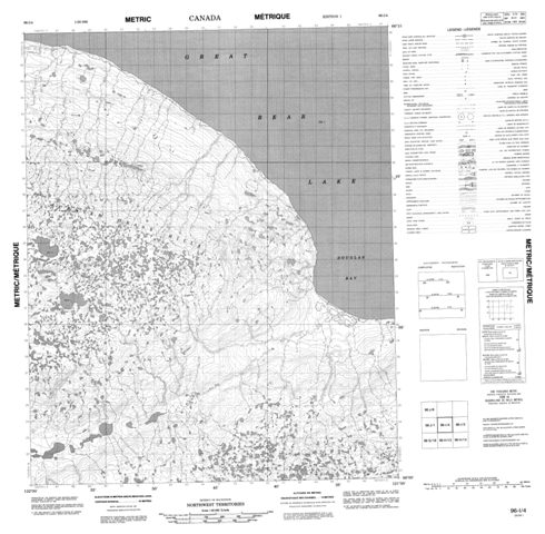 No Title Topographic Paper Map 096I04 at 1:50,000 scale