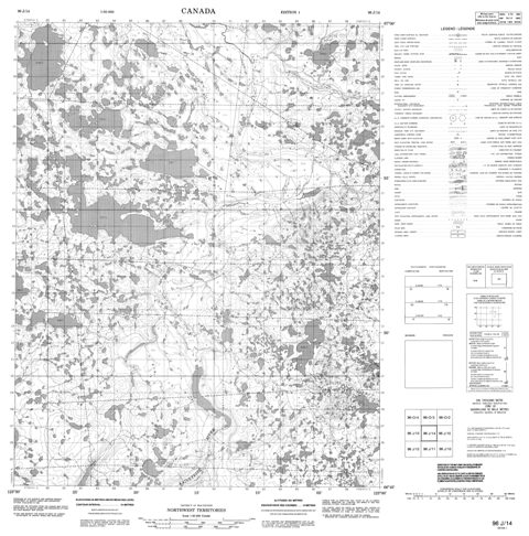 No Title Topographic Paper Map 096J14 at 1:50,000 scale