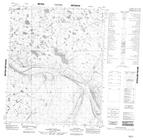 No Title Topographic Paper Map 096K04 at 1:50,000 scale