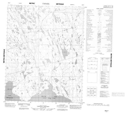 No Title Topographic Paper Map 096K07 at 1:50,000 scale