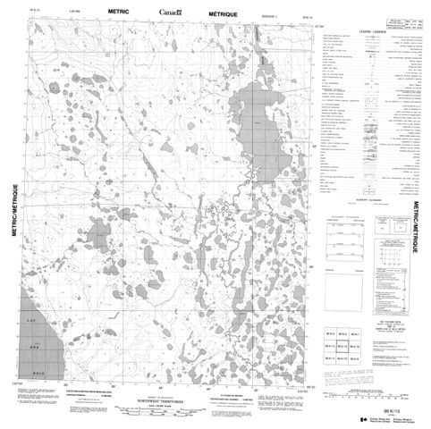 No Title Topographic Paper Map 096K15 at 1:50,000 scale