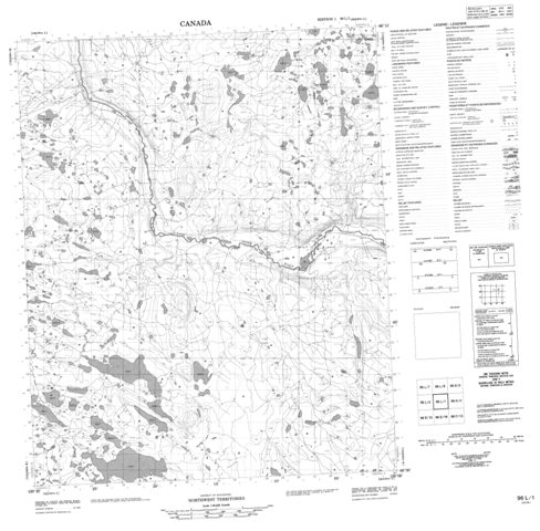 No Title Topographic Paper Map 096L01 at 1:50,000 scale