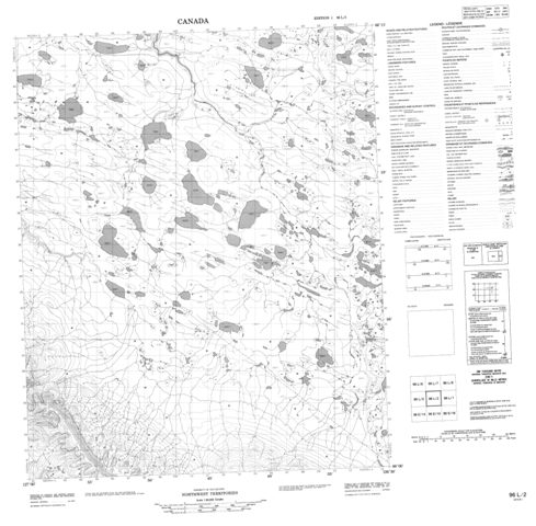 No Title Topographic Paper Map 096L02 at 1:50,000 scale