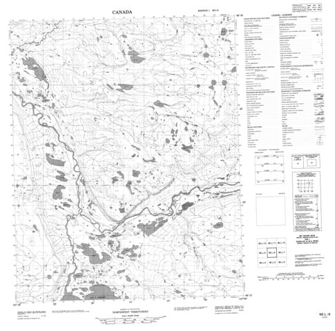 No Title Topographic Paper Map 096L06 at 1:50,000 scale