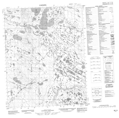 No Title Topographic Paper Map 096L09 at 1:50,000 scale