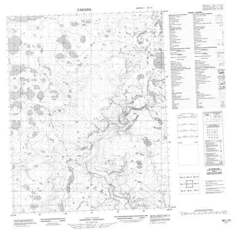 No Title Topographic Paper Map 096L10 at 1:50,000 scale