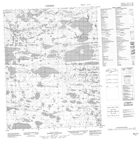 No Title Topographic Paper Map 096L15 at 1:50,000 scale