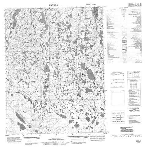 No Title Topographic Paper Map 096M04 at 1:50,000 scale