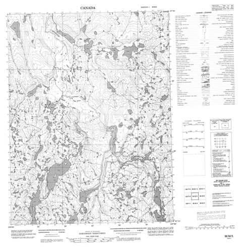 No Title Topographic Paper Map 096M05 at 1:50,000 scale