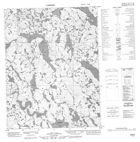 No Title Topographic Paper Map 096M06 at 1:50,000 scale