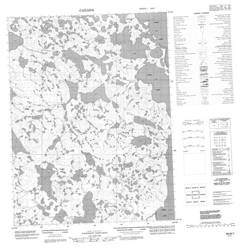 No Title Topographic Paper Map 096M07 at 1:50,000 scale