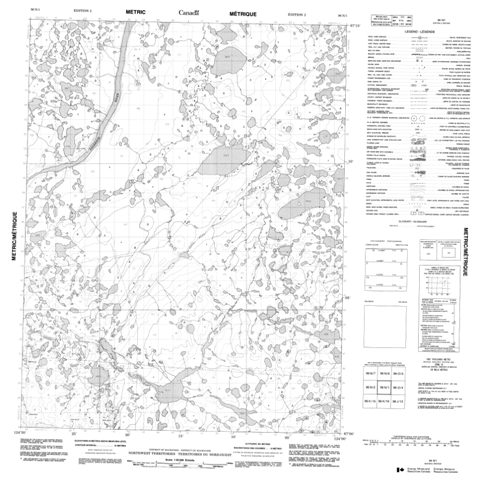 No Title Topographic Paper Map 096N01 at 1:50,000 scale