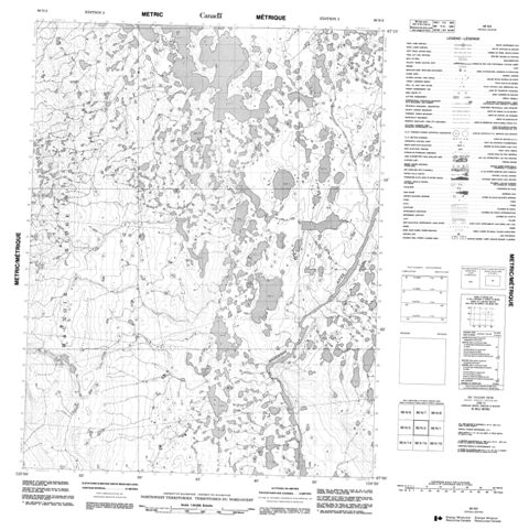 No Title Topographic Paper Map 096N02 at 1:50,000 scale