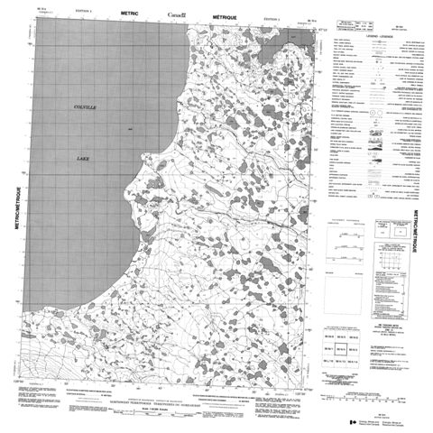 No Title Topographic Paper Map 096N04 at 1:50,000 scale