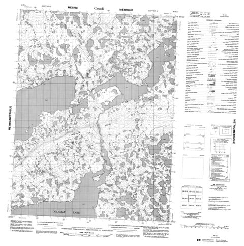 No Title Topographic Paper Map 096N05 at 1:50,000 scale