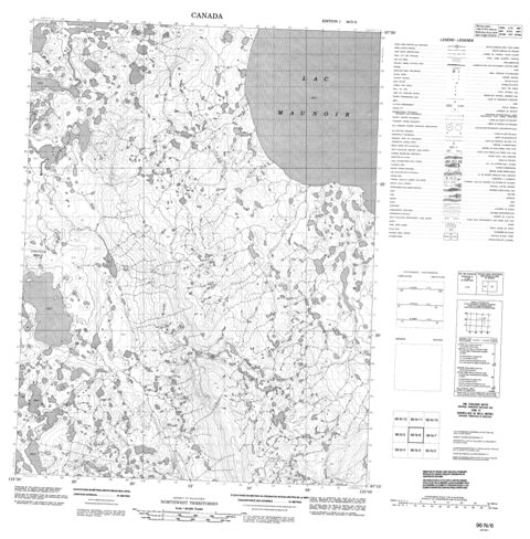 No Title Topographic Paper Map 096N06 at 1:50,000 scale