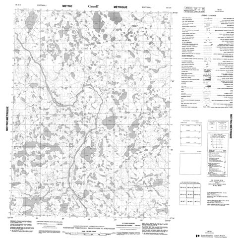 No Title Topographic Paper Map 096N09 at 1:50,000 scale
