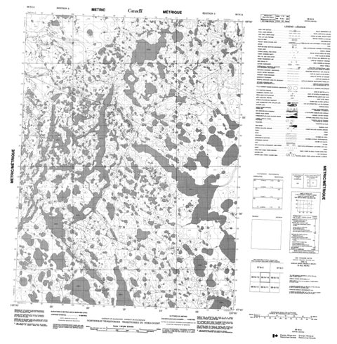 No Title Topographic Paper Map 096N14 at 1:50,000 scale