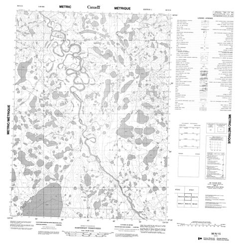 No Title Topographic Paper Map 096N15 at 1:50,000 scale