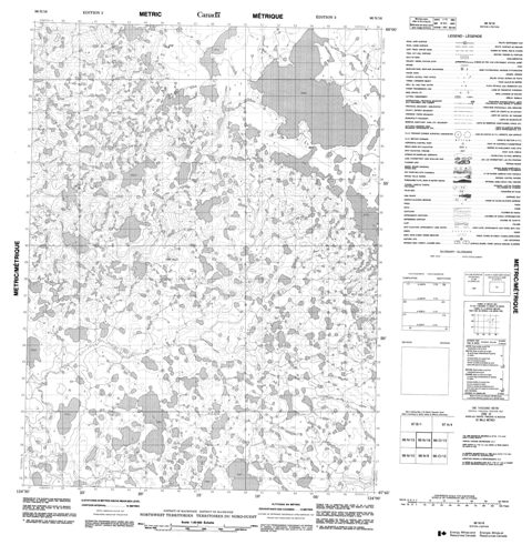 No Title Topographic Paper Map 096N16 at 1:50,000 scale