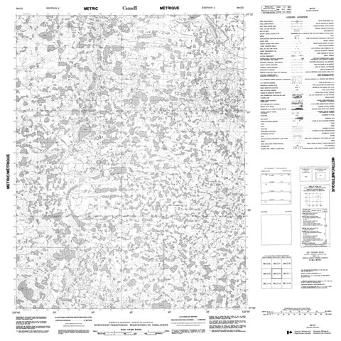 No Title Topographic Paper Map 096O02 at 1:50,000 scale