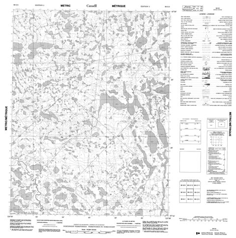 No Title Topographic Paper Map 096O05 at 1:50,000 scale