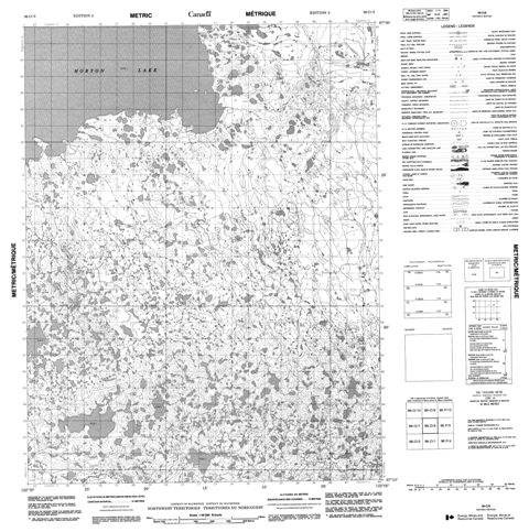 No Title Topographic Paper Map 096O08 at 1:50,000 scale