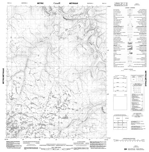 No Title Topographic Paper Map 096O14 at 1:50,000 scale