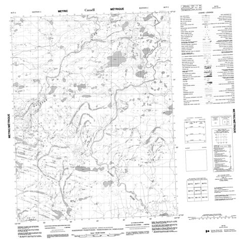 No Title Topographic Paper Map 096P02 at 1:50,000 scale