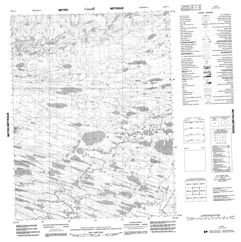 No Title Topographic Paper Map 096P03 at 1:50,000 scale