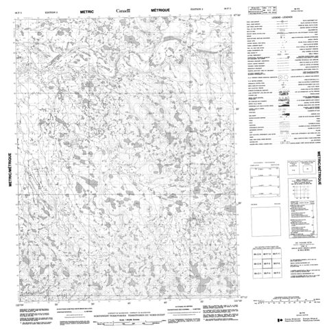 No Title Topographic Paper Map 096P05 at 1:50,000 scale