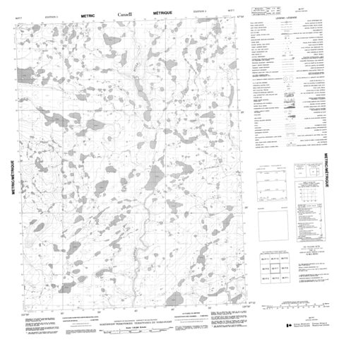 No Title Topographic Paper Map 096P07 at 1:50,000 scale