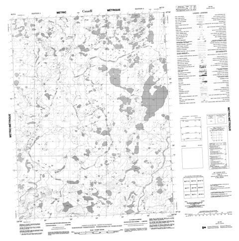 No Title Topographic Paper Map 096P08 at 1:50,000 scale
