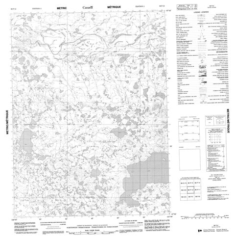 No Title Topographic Paper Map 096P12 at 1:50,000 scale