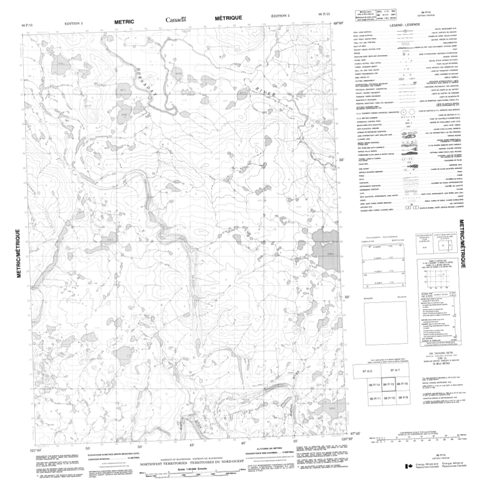 No Title Topographic Paper Map 096P15 at 1:50,000 scale