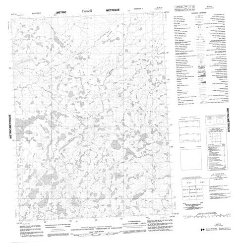 No Title Topographic Paper Map 096P16 at 1:50,000 scale