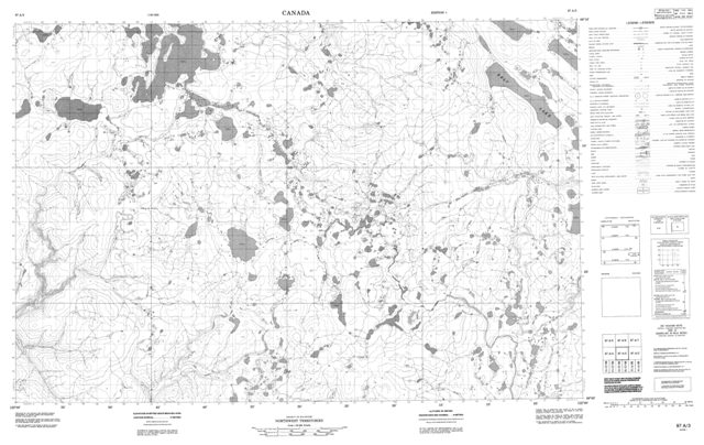 No Title Topographic Paper Map 097A03 at 1:50,000 scale